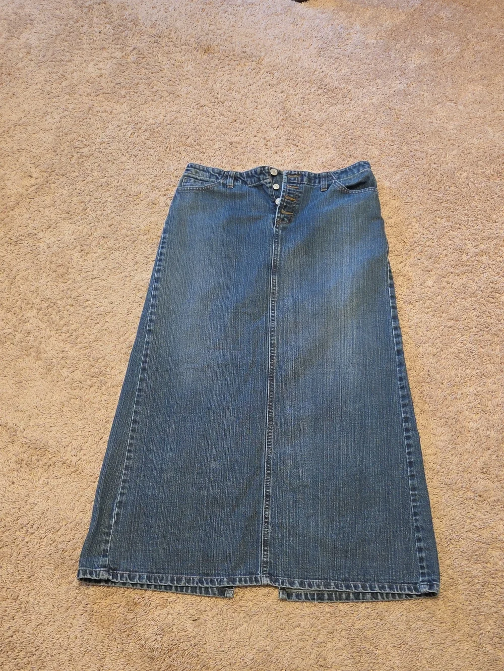 GAP Light Blue Denim Maxi Skirt